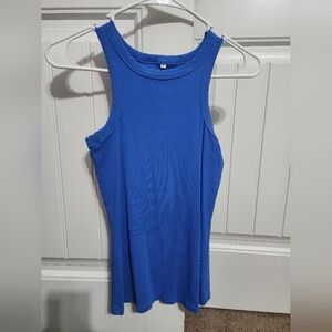 NWOT Blue Women's Ribbed Tank Top